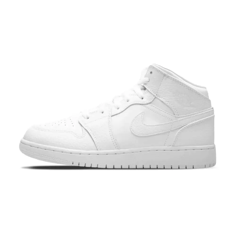Air Jordan 1 Mid GS 'Triple White' CCC937
