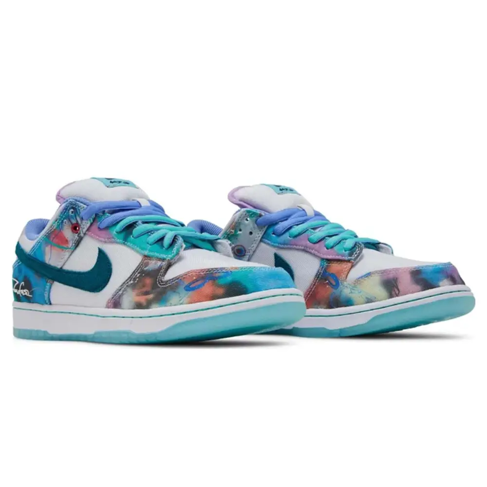 Futura Laboratories x Nike Dunk SB Low 'Bleached Aqua' 