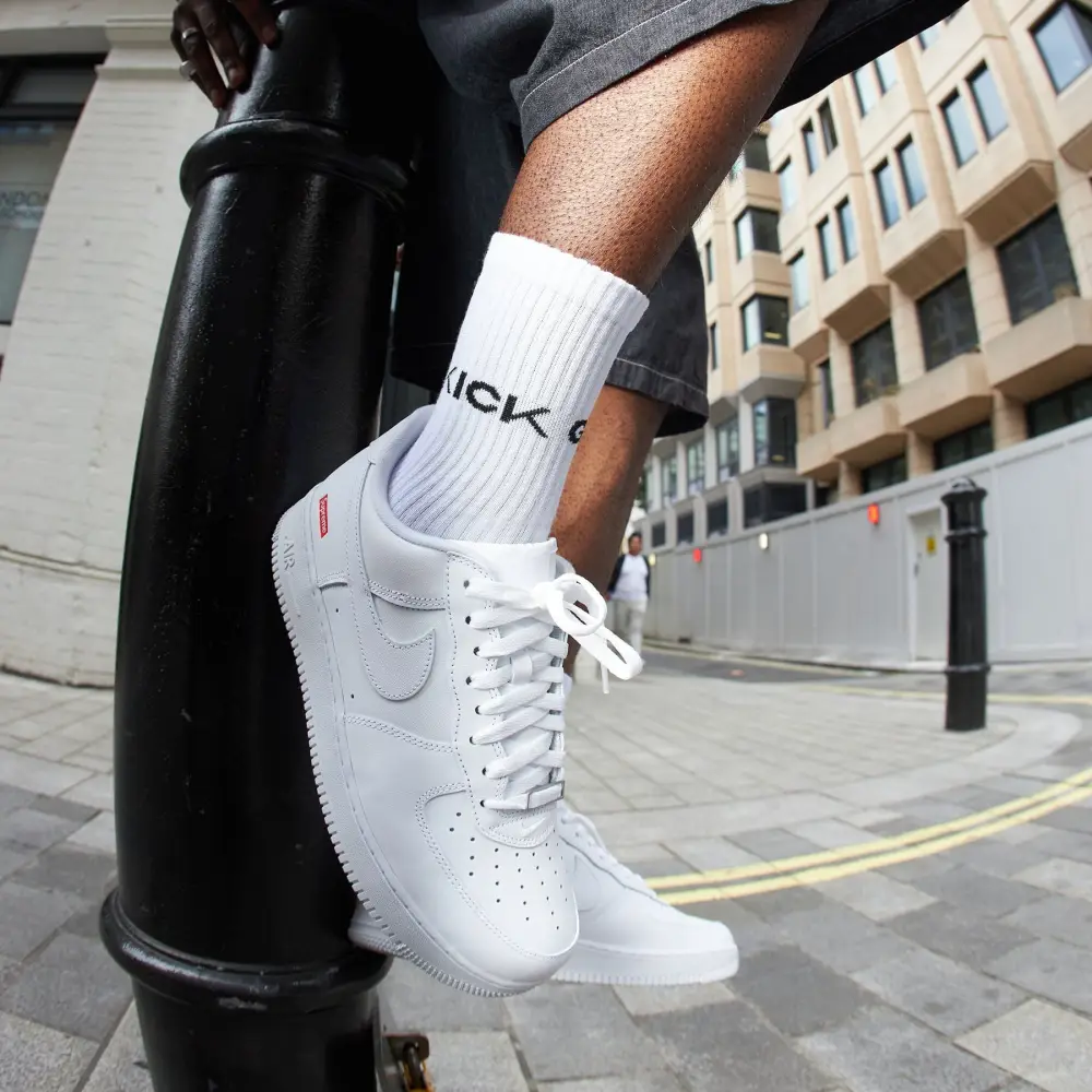 Supreme x Nike Air Force 1 Low 'Box Logo - White' 