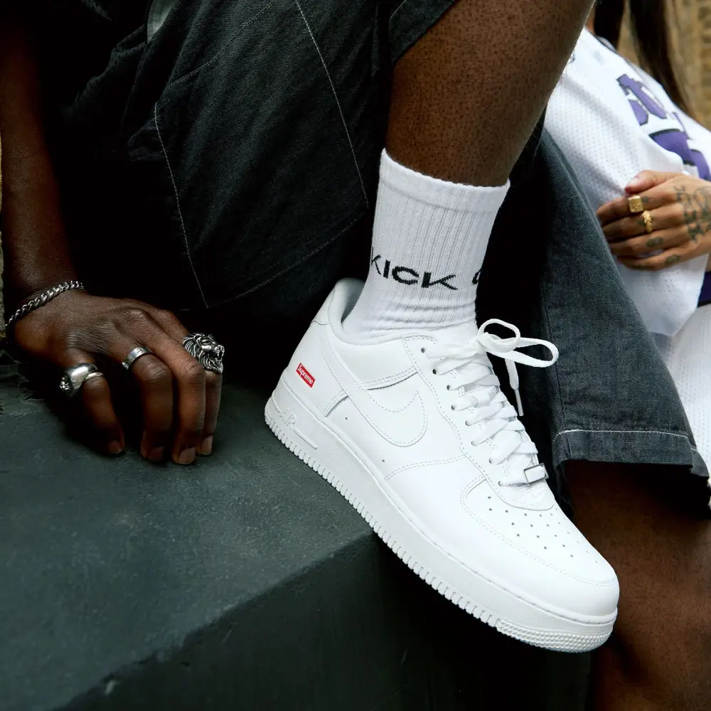Supreme x Nike Air Force 1 Low 'Box Logo - White' 