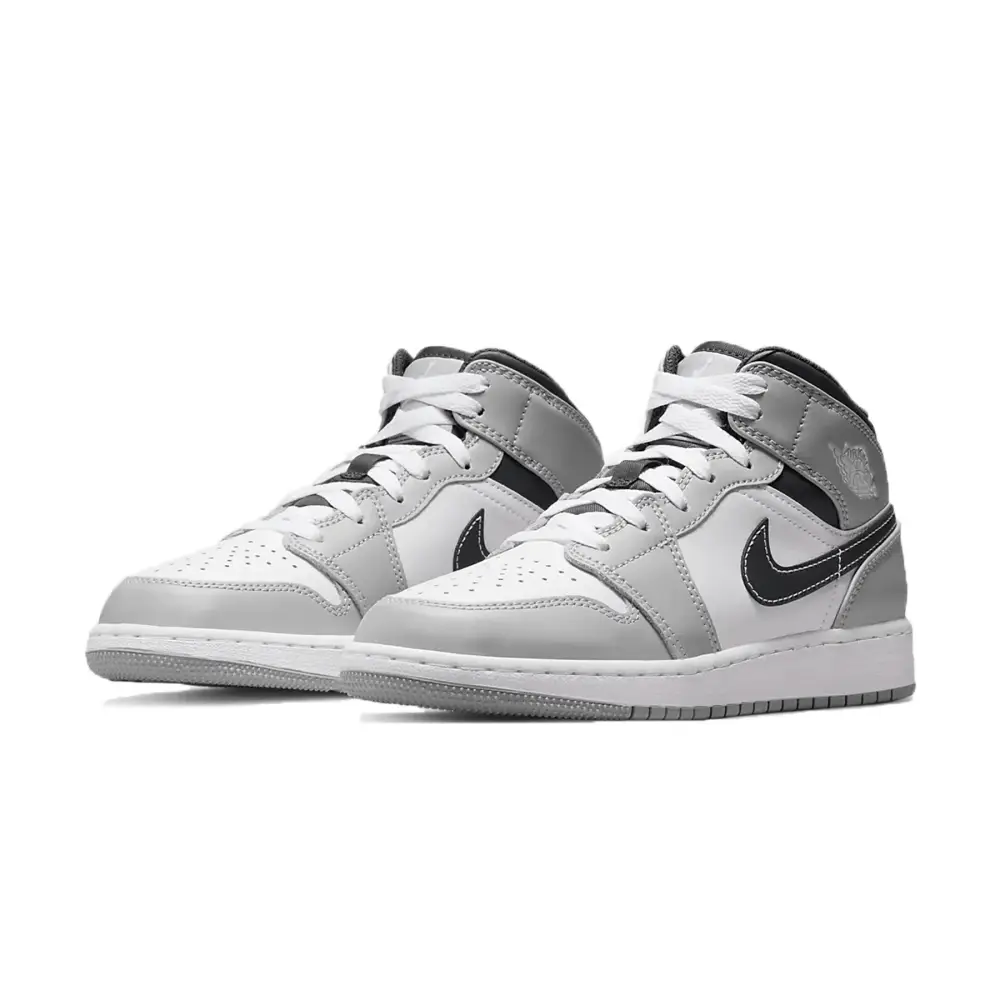 Air Jordan 1 Mid GS 'Light Smoke Grey'