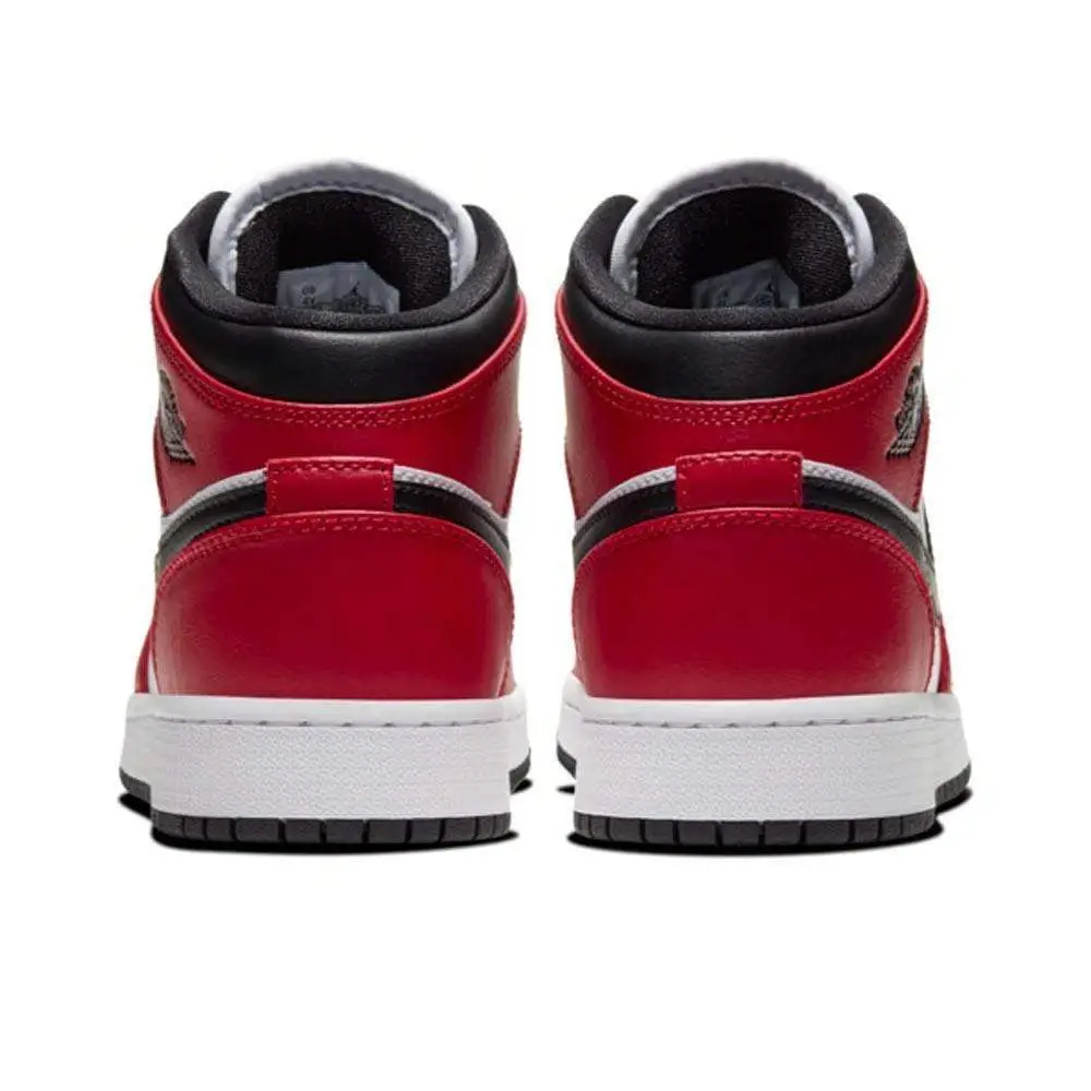 Air Jordan 1 Mid Chicago Black Toe GS 