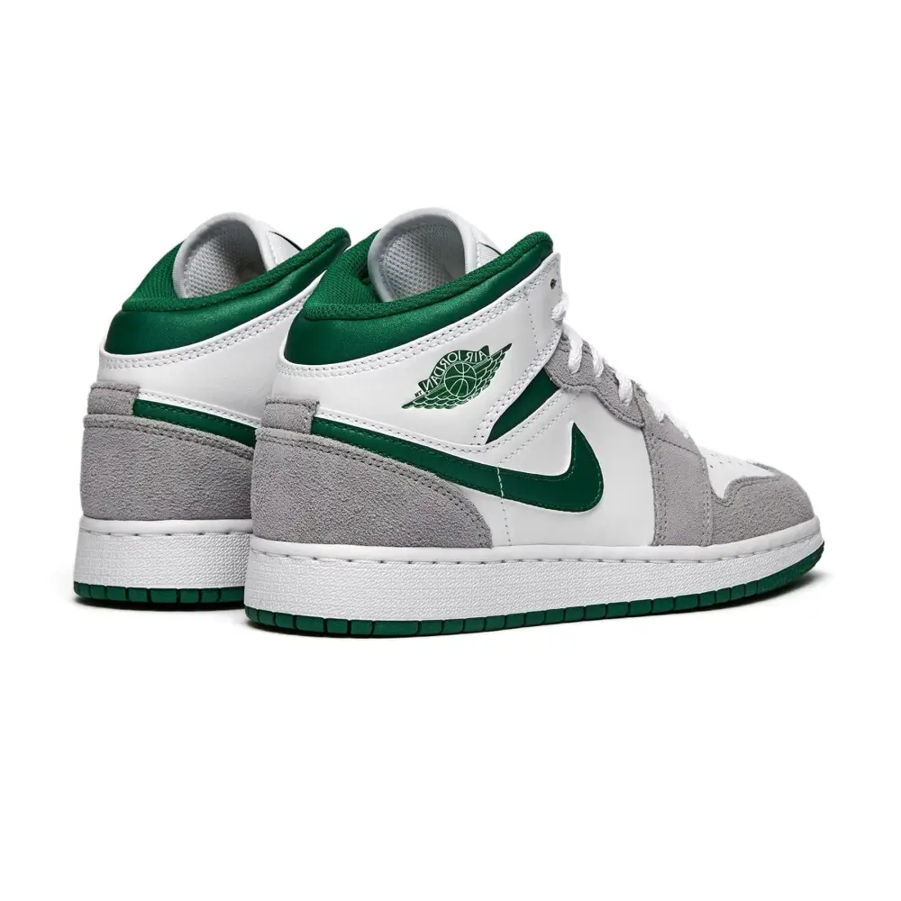 Air Jordan 1 Mid GS 'Green Grey' 