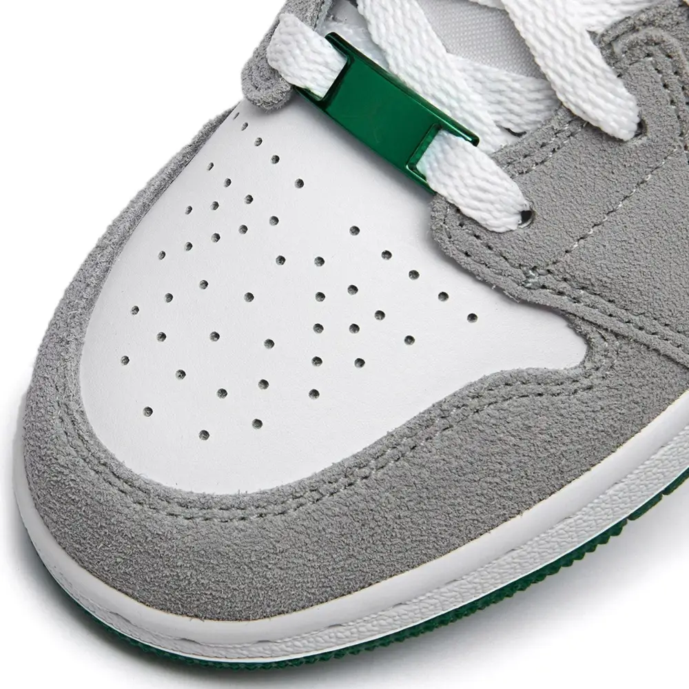 Air Jordan 1 Mid GS 'Green Grey' 