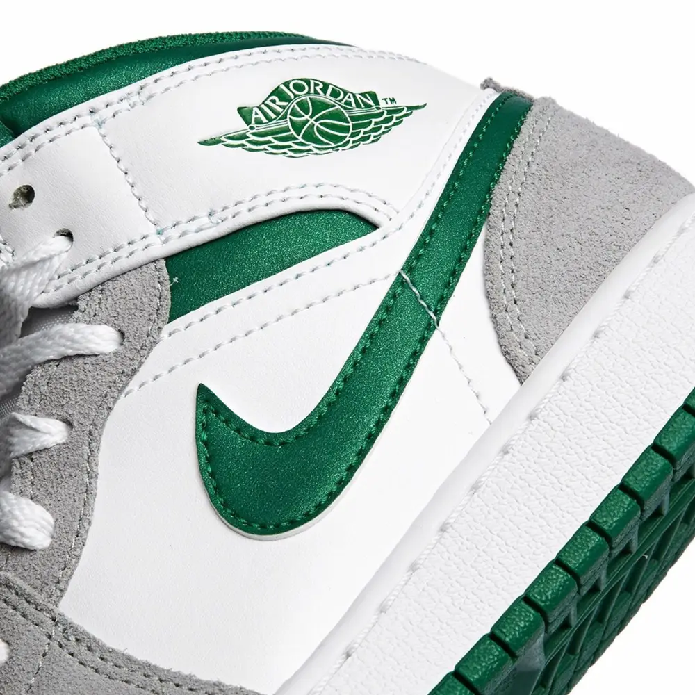 Air Jordan 1 Mid GS 'Green Grey' 