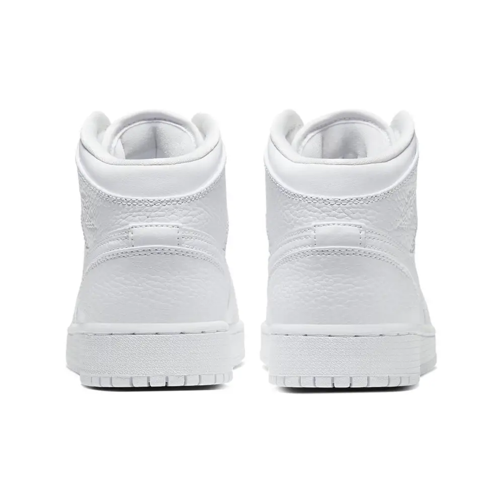 Air Jordan 1 Mid GS 'Triple White' 