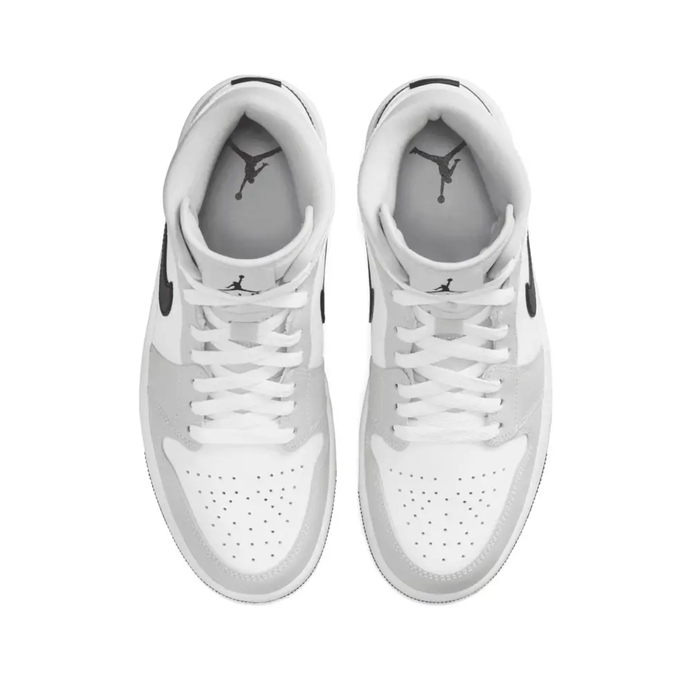 Air Jordan 1 Mid Wmns 'Light Smoke Grey' 