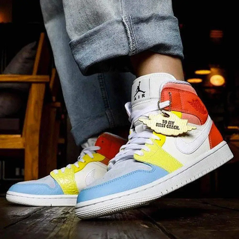 Air Jordan 1 Mid Wmns 'To My First Coach' 