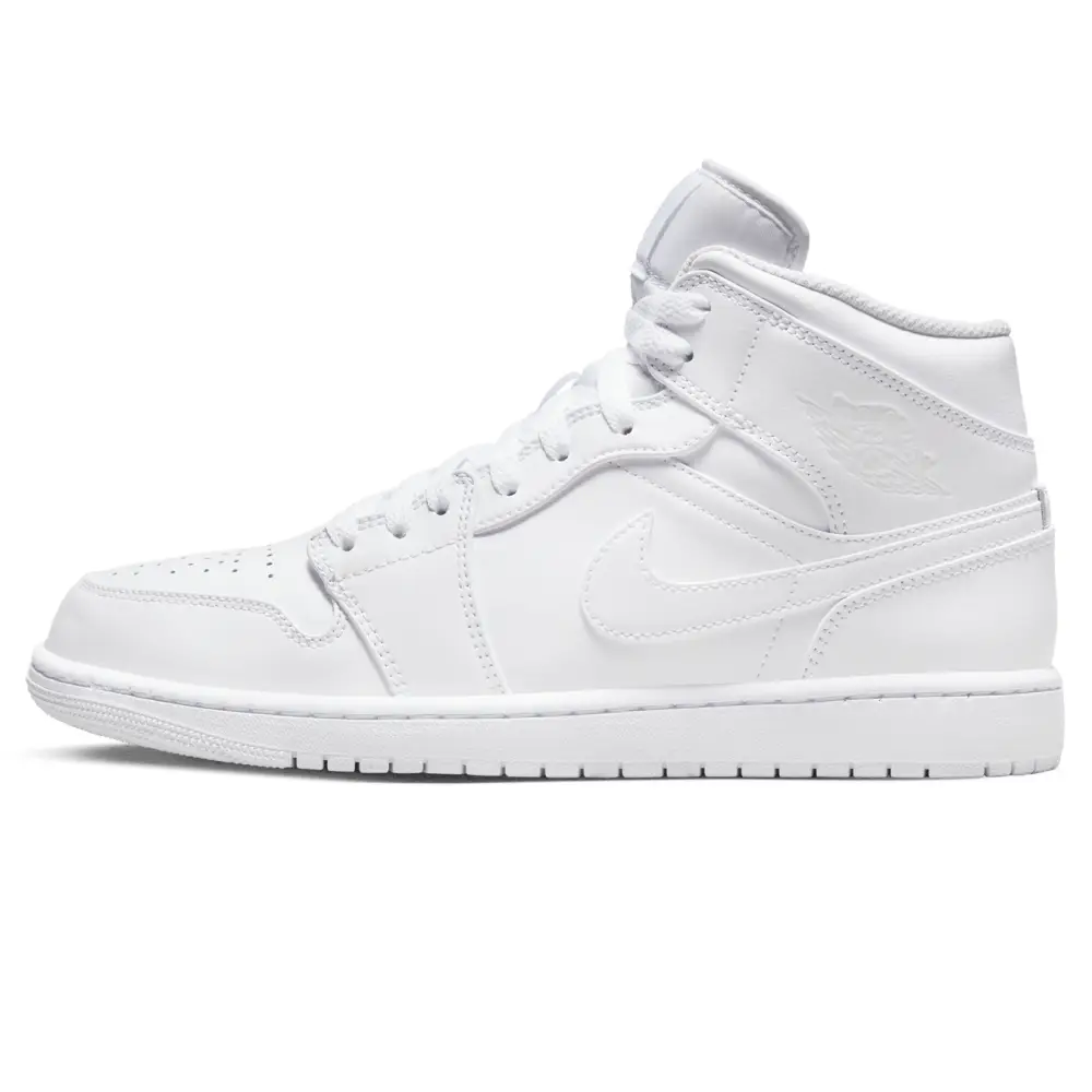 Air Jordan 1 Mid 'Triple White' 2022