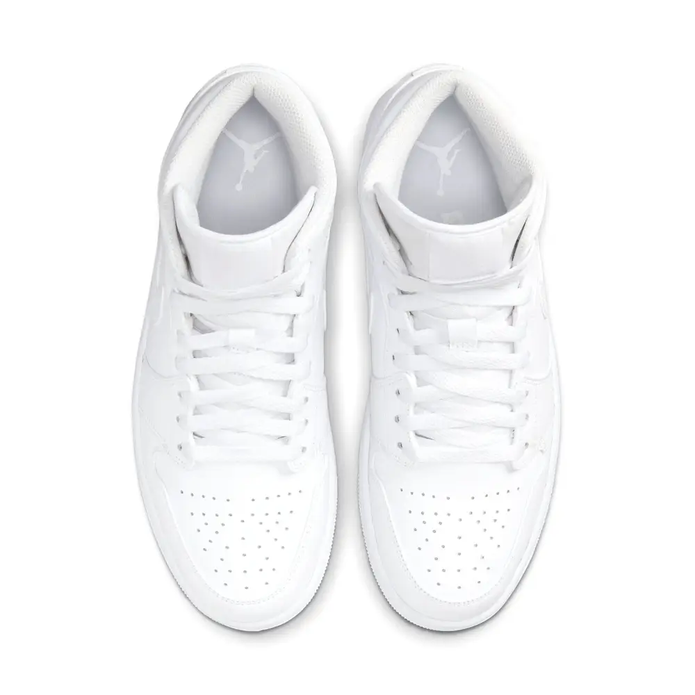 Air Jordan 1 Mid 'Triple White' 2022 