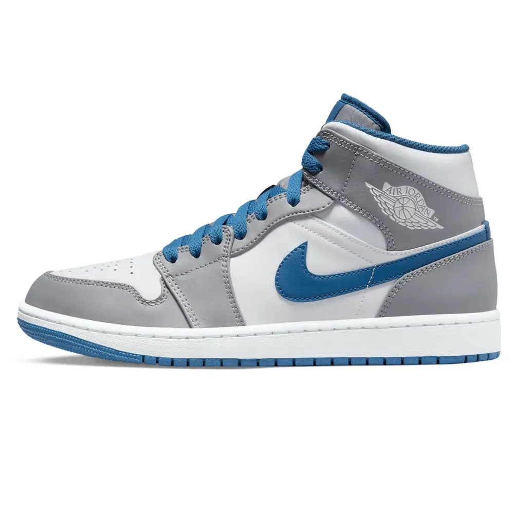 Air Jordan 1 Mid 'Cement True Blue' B93558