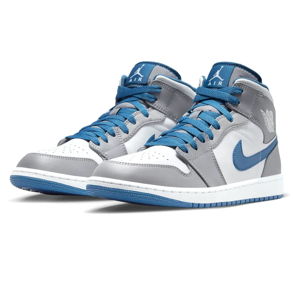 Air Jordan 1 Mid 'Cement True Blue' B93558