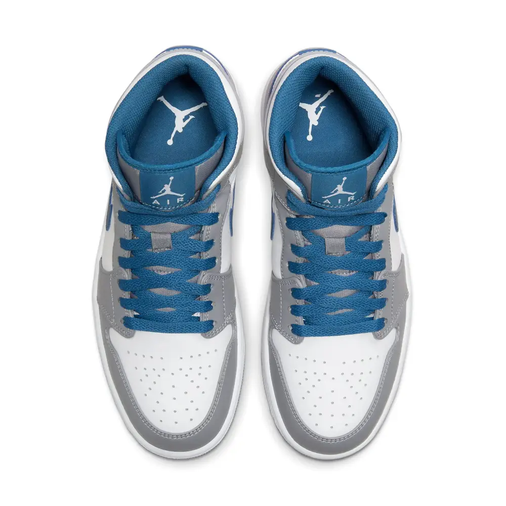 Air Jordan 1 Mid 'Cement True Blue' 