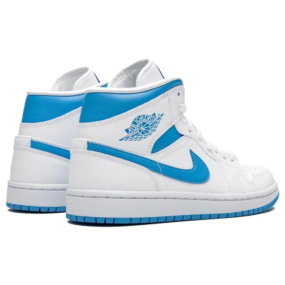 Air Jordan 1 Wmns Mid 'UNC' White Carolina Blue 7EC601