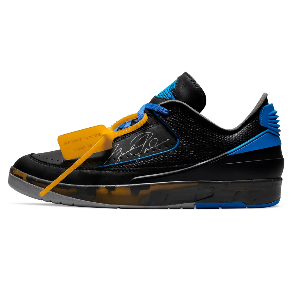 Off-White x Air Jordan 2 Retro Low SP 'Black Varsity Royal'