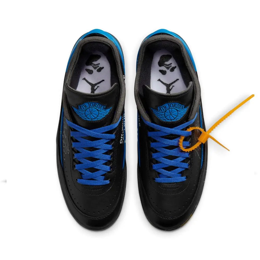 Off-White x Air Jordan 2 Retro Low SP 'Black Varsity Royal' 