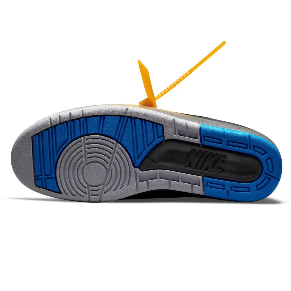 Off-White x Air Jordan 2 Retro Low SP 'Black Varsity Royal' 