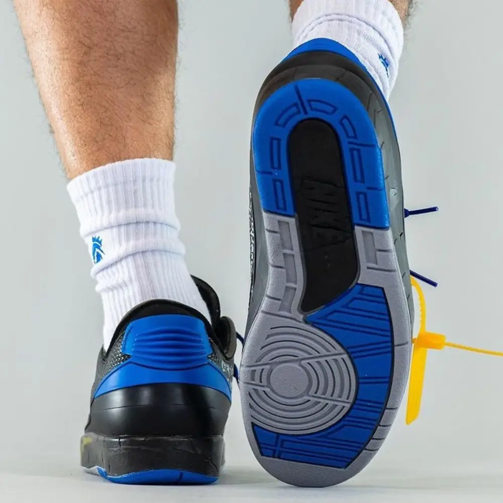 Off-White x Air Jordan 2 Retro Low SP 'Black Varsity Royal' 