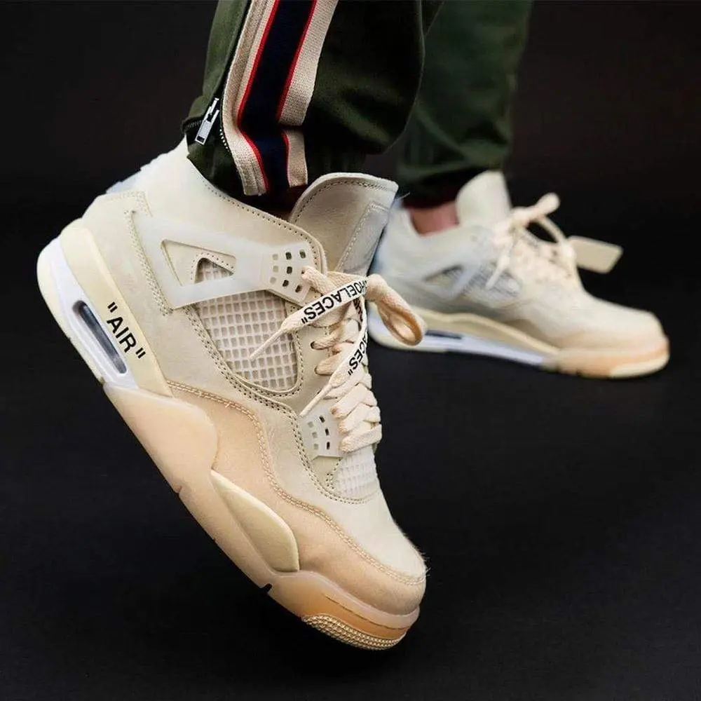 OFF-WHITE x Wmns Air Jordan 4 SP 'Sail' 