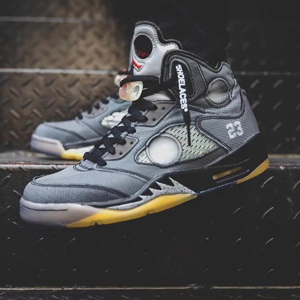 OFF-WHITE x Air Jordan 5 Retro SP 'Muslin' 