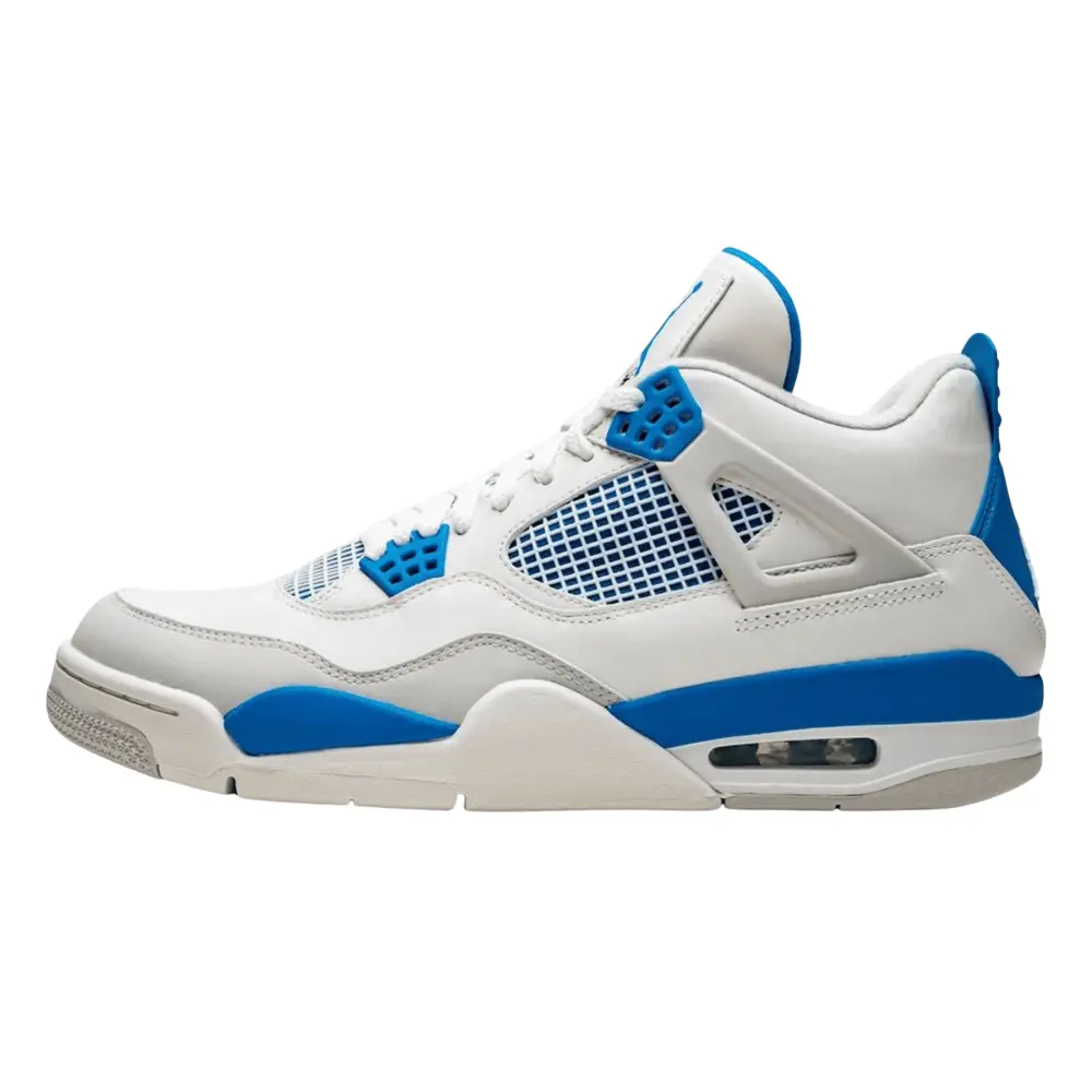 Air Jordan 4 Retro White & Military Blue DD0B9490