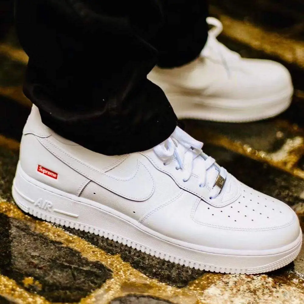 Supreme x Nike Air Force 1 Low 'Box Logo - White' 