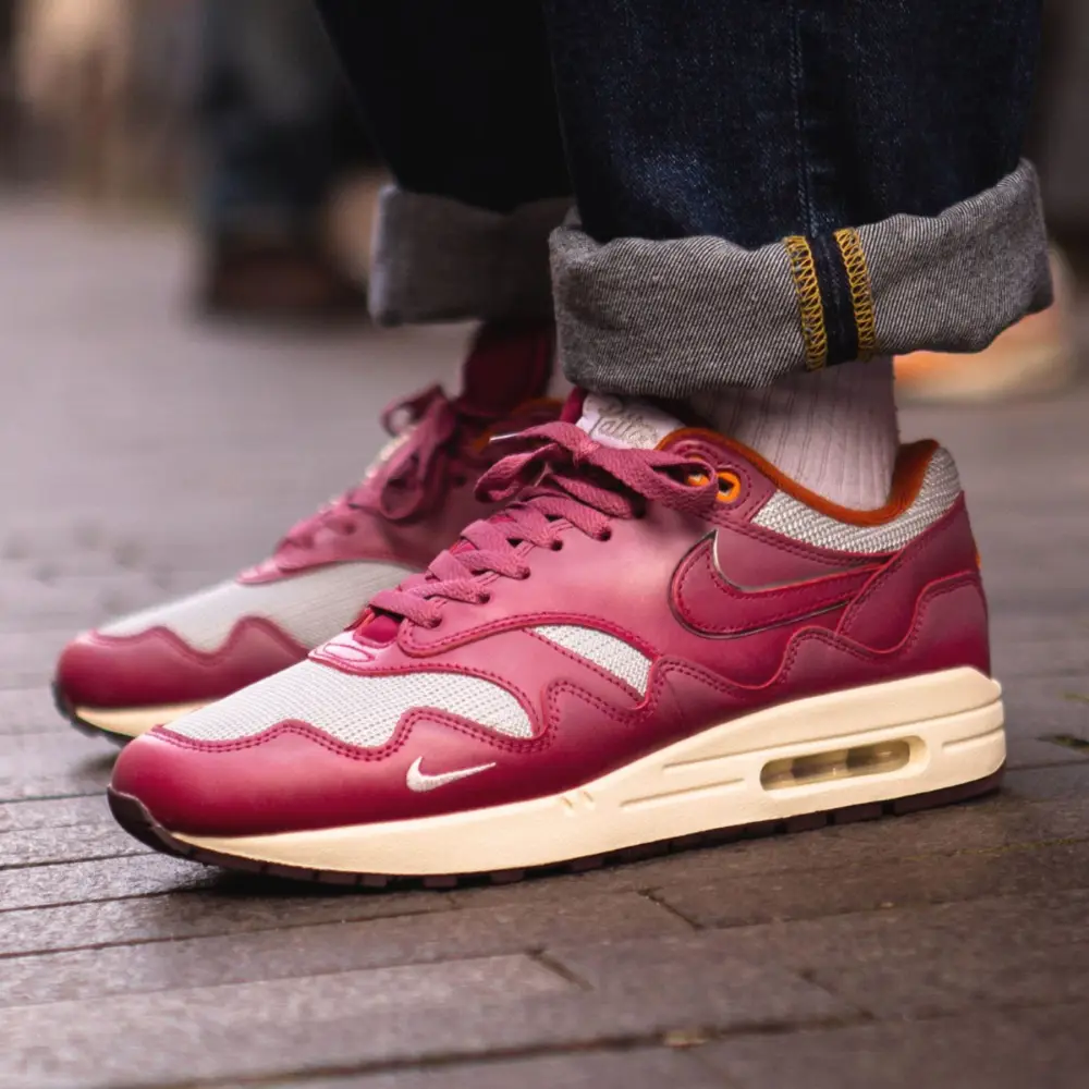 Patta x Nike Air Max 1 'Rush Maroon' 