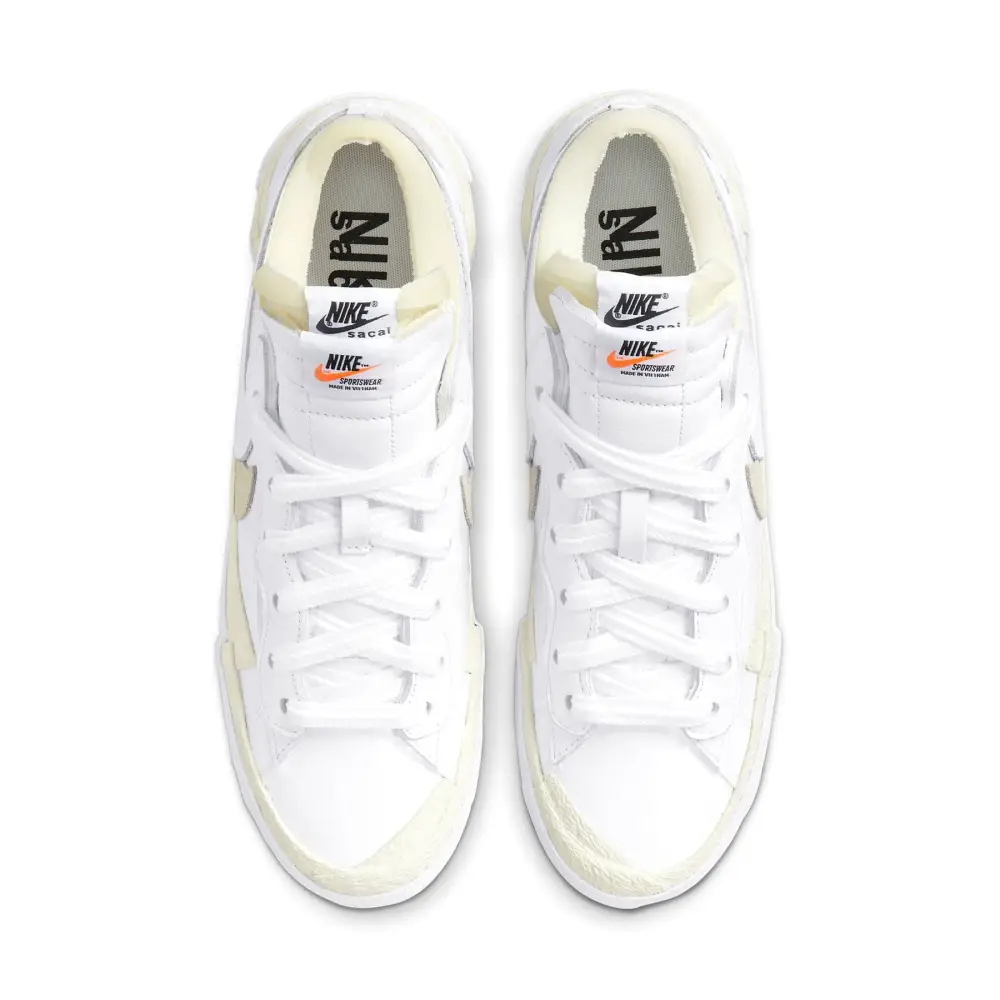 Kaws x sacai x Nike Blazer Low 'White Patent' 