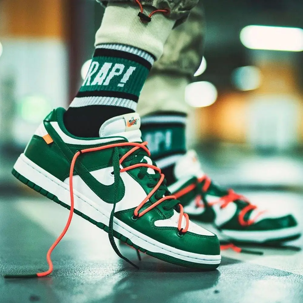 OFF-WHITE x Nike Dunk Low 'Pine Green' 