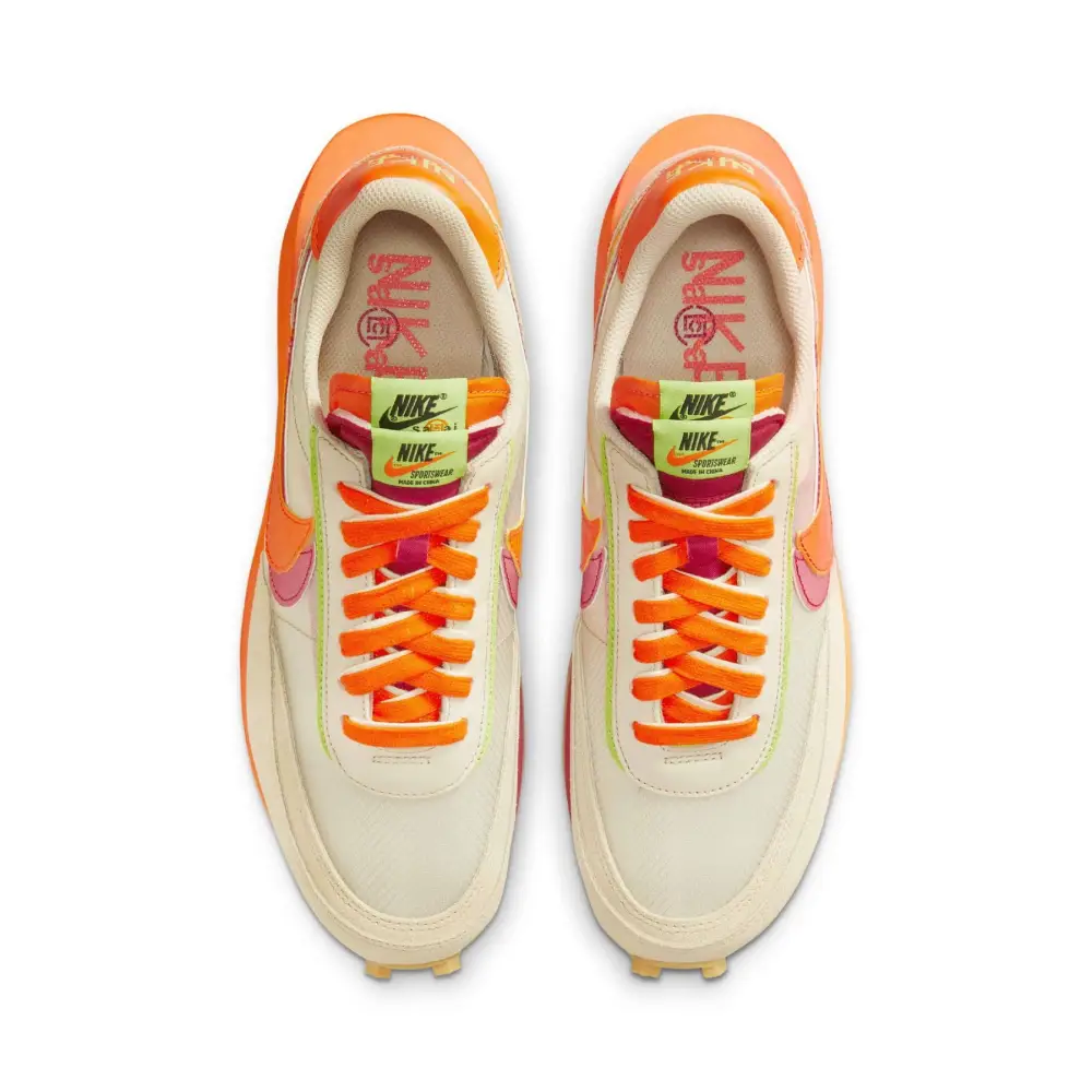 sacai x Clot x LDWaffle 'Net Orange Blaze' 
