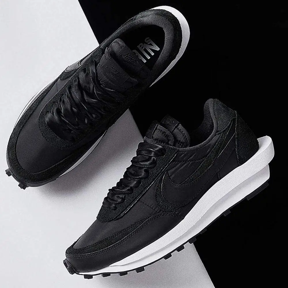 Sacai x Nike LDWaffle 'Black Nylon' 
