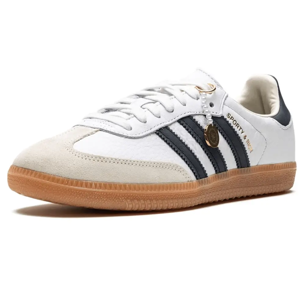 Sporty & Rich x Adidas Samba OG 'White Black' 