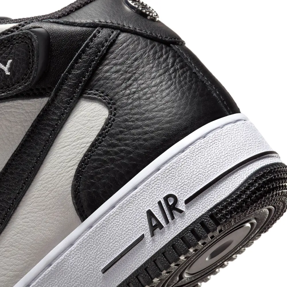 Stussy x Nike Air Force 1 Mid 'Black White' 
