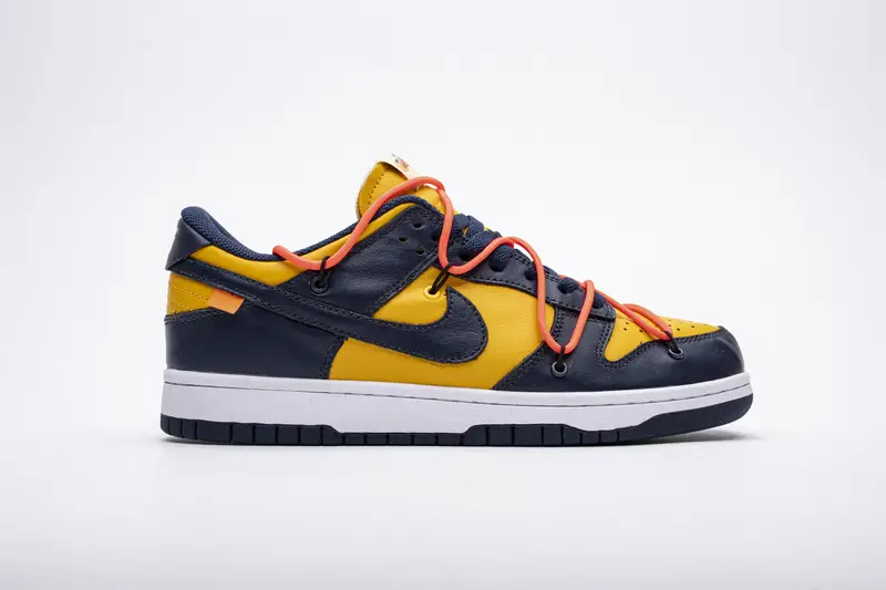 OFF WHITE x Nike Dunk SB Low White Michigan CT0856-700 