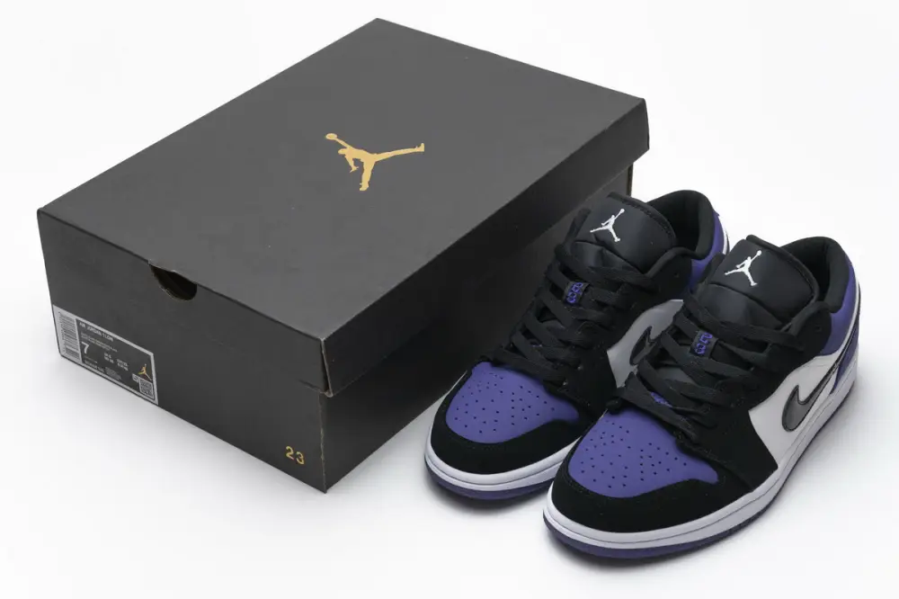 Air Jordan 1 Low Court Purple 553558-125 