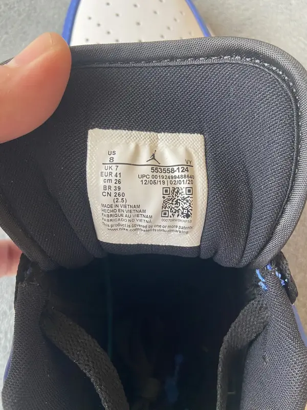 Air jordan 1 low reps Jordan 1 Low Game Royal 553558-124