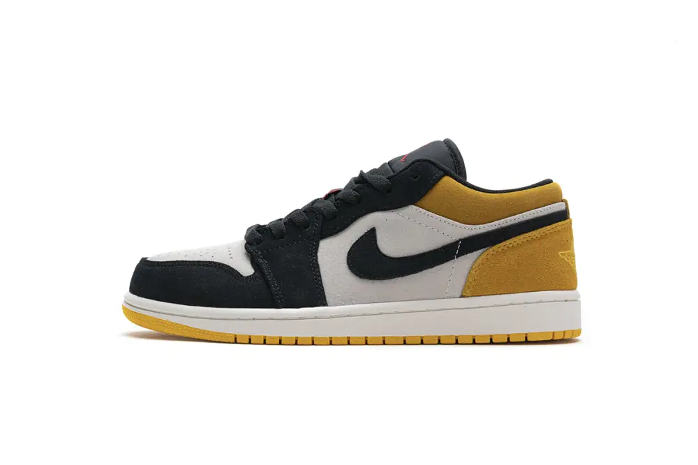 Air Jordan 1 Low Sail University Gold Black 553558-127 BDB6A608