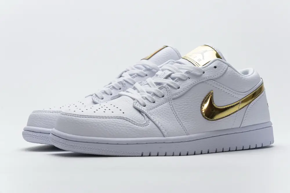 Air Jordan 1 Low Jordan 1 Low  Reps White Metallic Gold (W) CZ4776-100