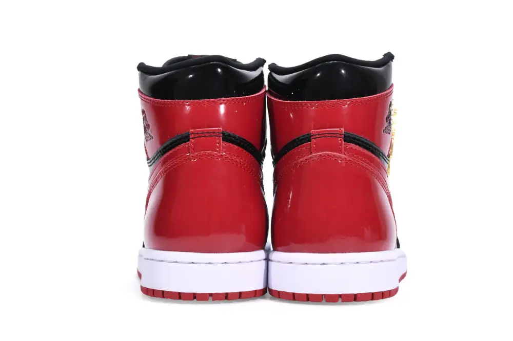 Air aj1 reps Jordan 1 High OG Bred Patent 555088-063