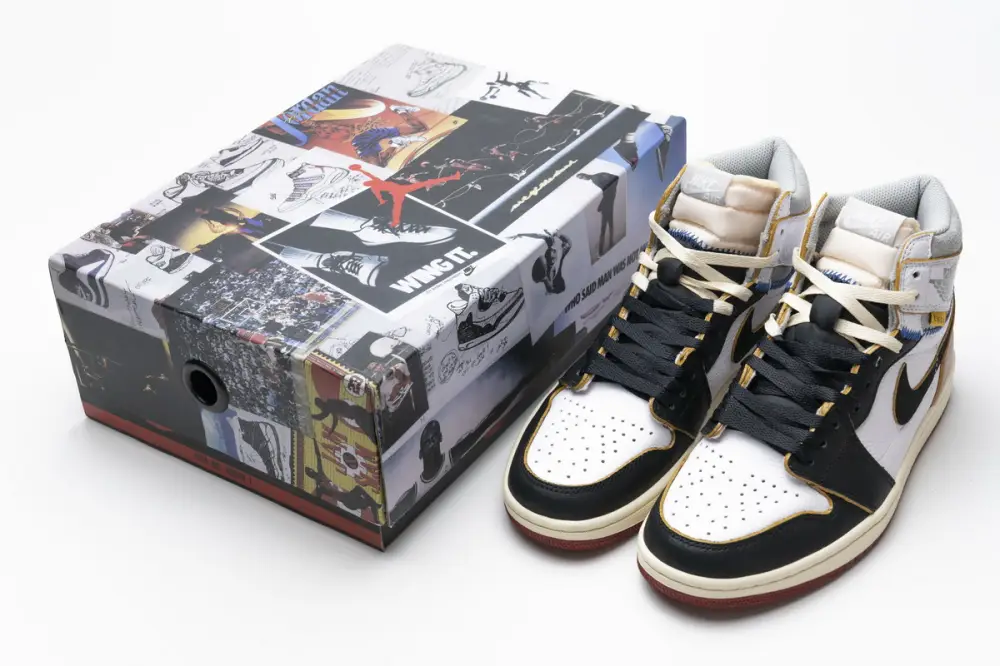 Air Replica Air Jordan 1 Union Jordan 1 Retro High Union Los Angeles Black Toe BV1300-106