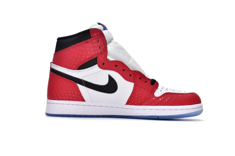 Air Jordan 1 Retro High jordan 1 origin story reps Spider-Man Origin Story 555088-602