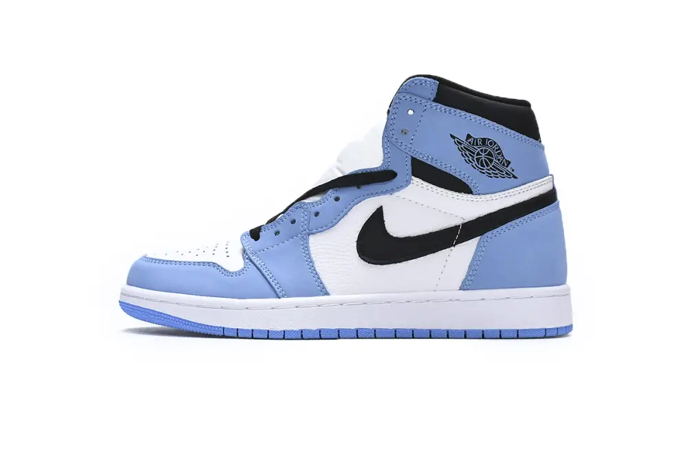 Air Jordan 1 Retro High White University Blue Black 555088-134(TOP quality) 2A6C9