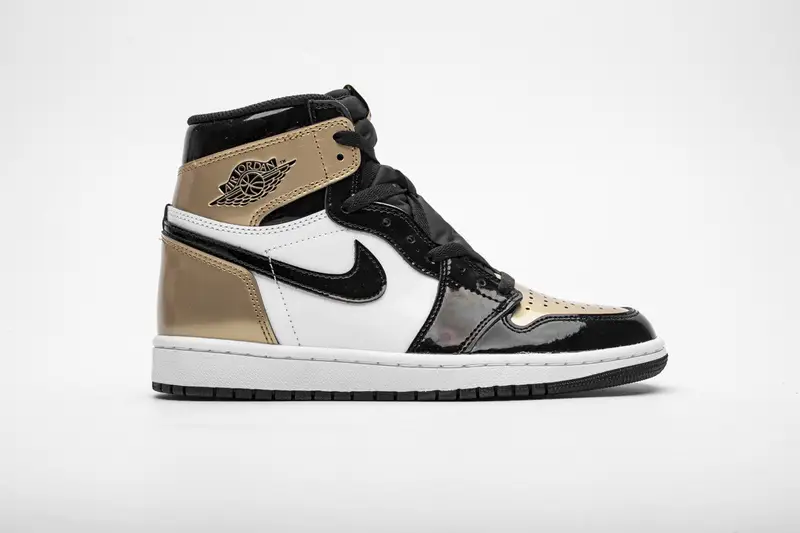 Air Jordan 1 Retro High NRG Patent Gold Toe 861428-007 