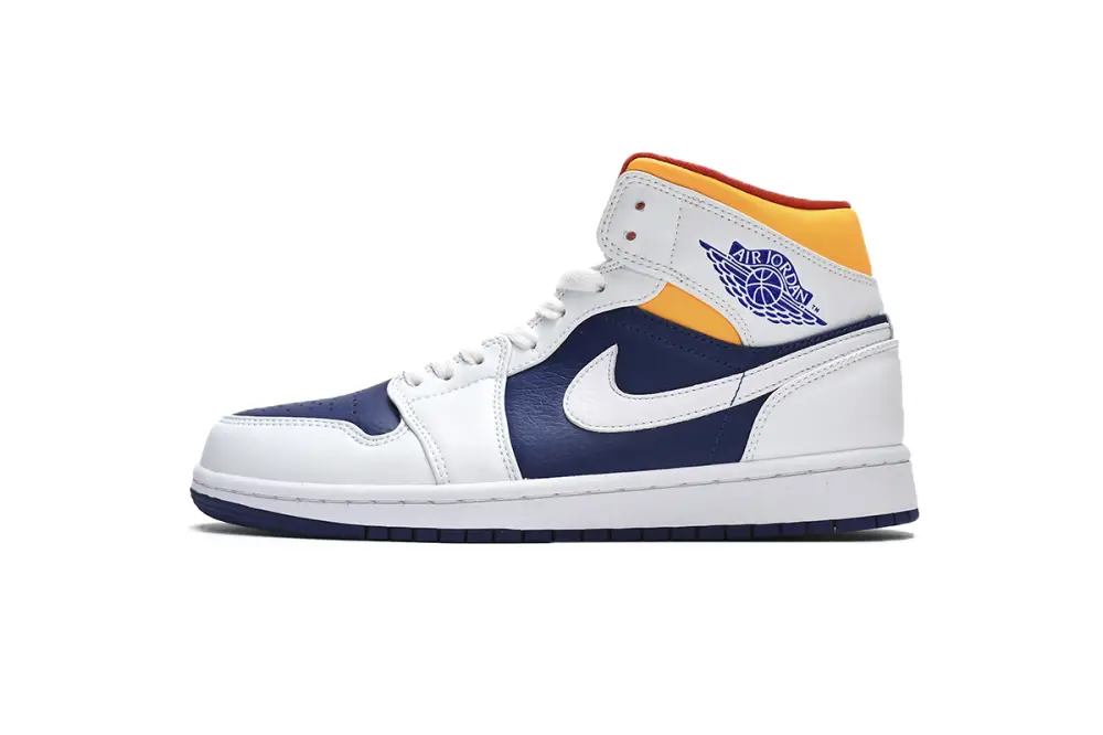 Air Jordan 1 Mid Royal Blue Laser Orange 554724-131 EC13345