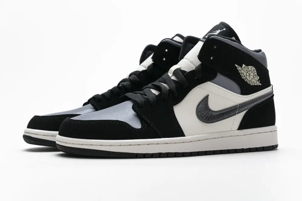 Air Jordan 1 Mid Jordan 1 Mid Satin Grey Toe 852542-011
