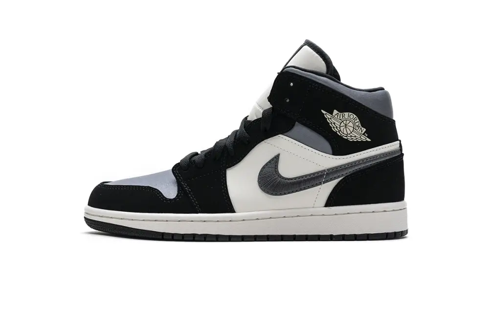 Air Jordan 1 Mid Satin Grey Toe 852542-011 98BCB576