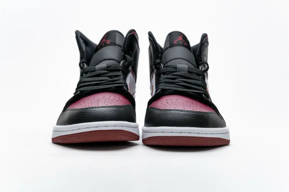 (OG)Air Jordan 1 Mid Bred Toe Jordan 1 Mid 554724-066