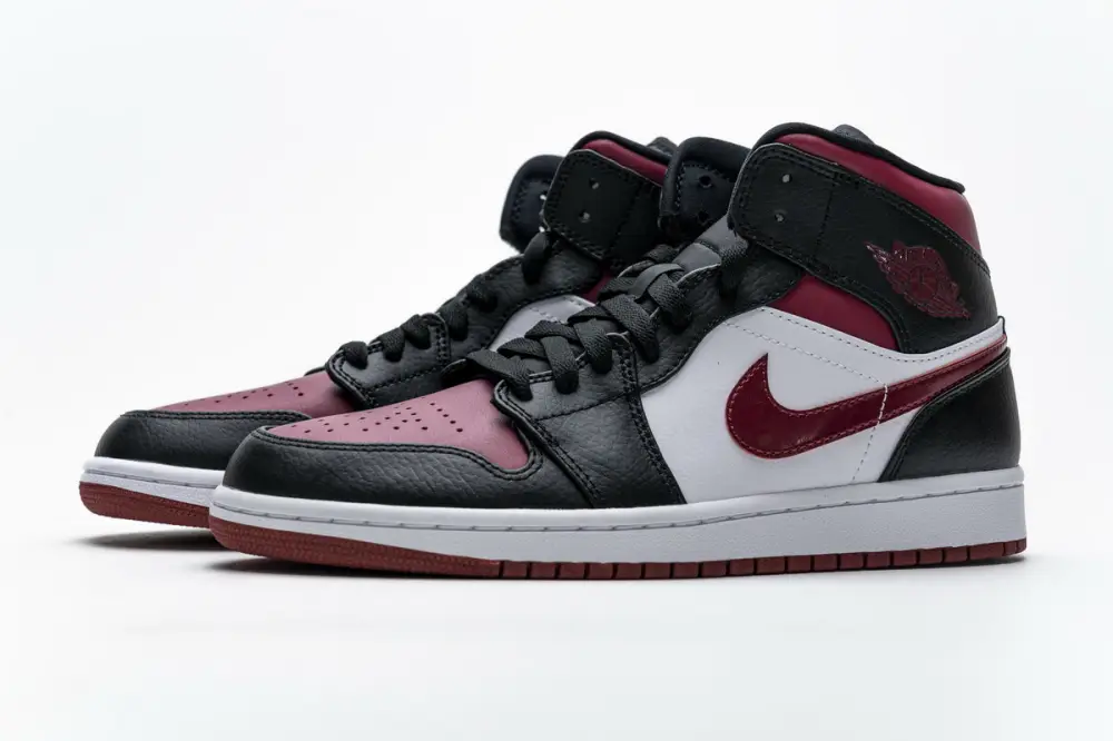 (OG)Air Jordan 1 Mid Bred Toe Jordan 1 Mid 554724-066