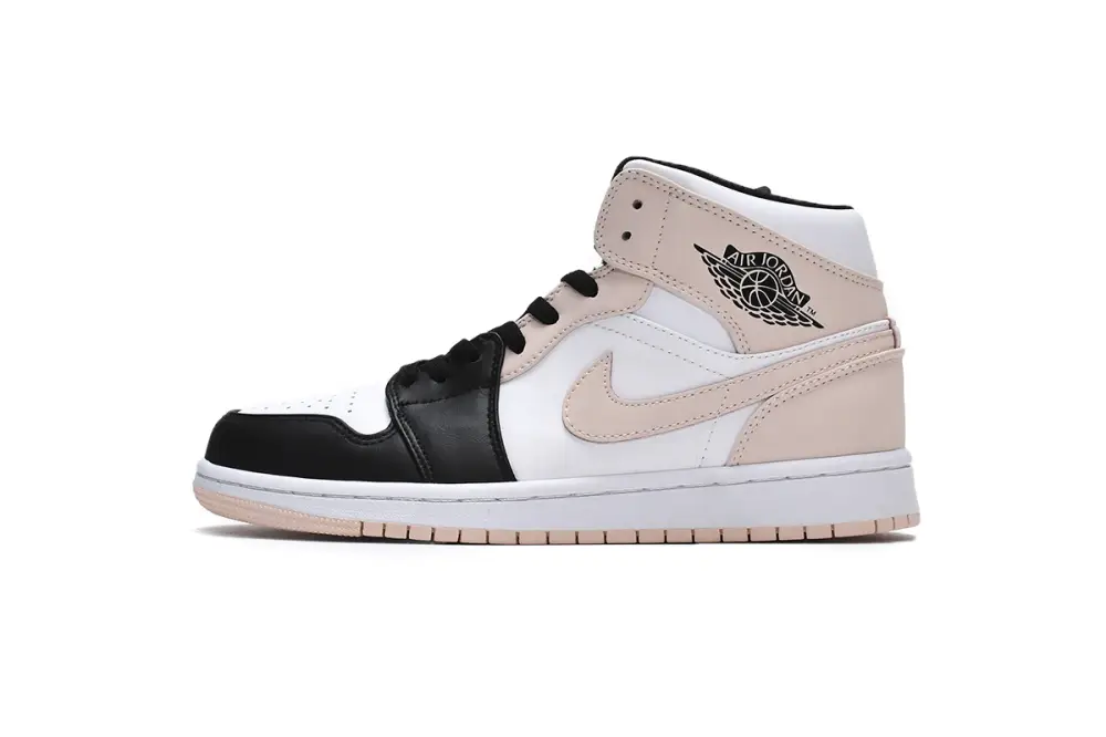 Air Jordan 1 Mid Crimson Tint Toe (GS) 554725-133 1ACC61