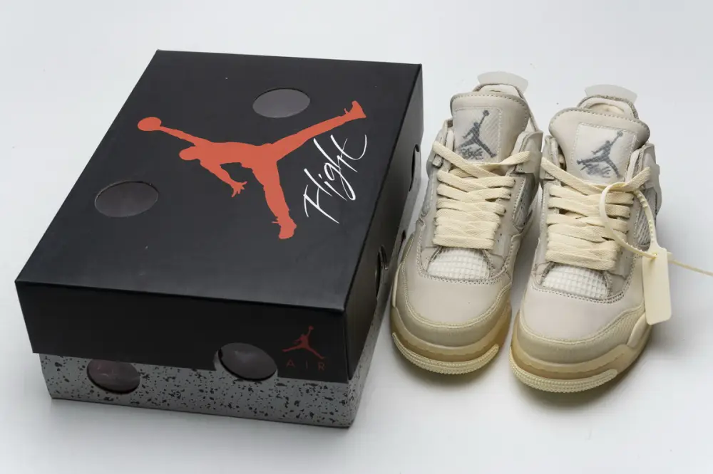 OFF OFF White jordan 4 reps White x Air Jordan 4 Retro Sail CV9388-100 (Best Quality)